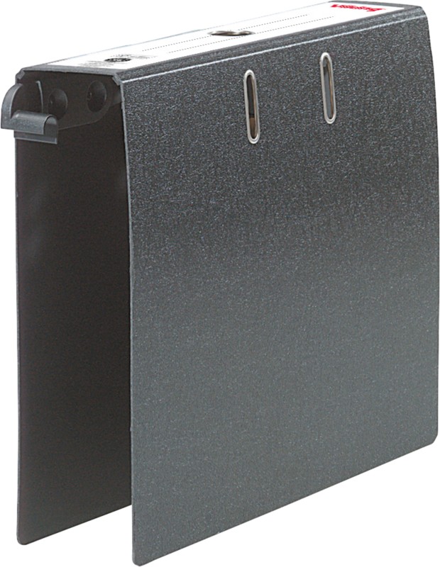 Viking Hängemappe DIN A4 80 mm Schwarz 2 Ringe Pappkarton Recycled