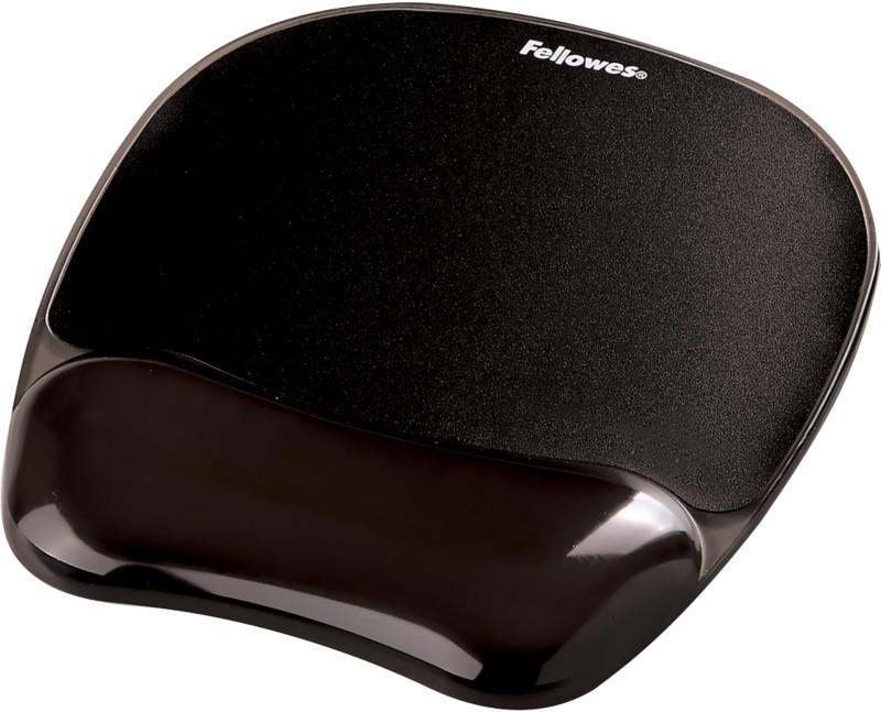 Fellowes Mauspad-Handgelenkauflage Crystal Gel       schwarz