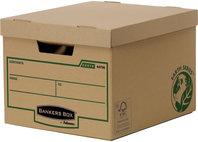 Bankers Box Earth Series Standard Archive Boxes Brown 270(H) x 335(W) x 391(D) mm Pack of 10