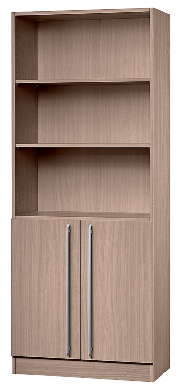 Hammerbacher Schrank Matrix Melaminharzbeschichtete Spanplatte Matrix Walnuss mit Aufbau 800 x 420 x 2.004 mm