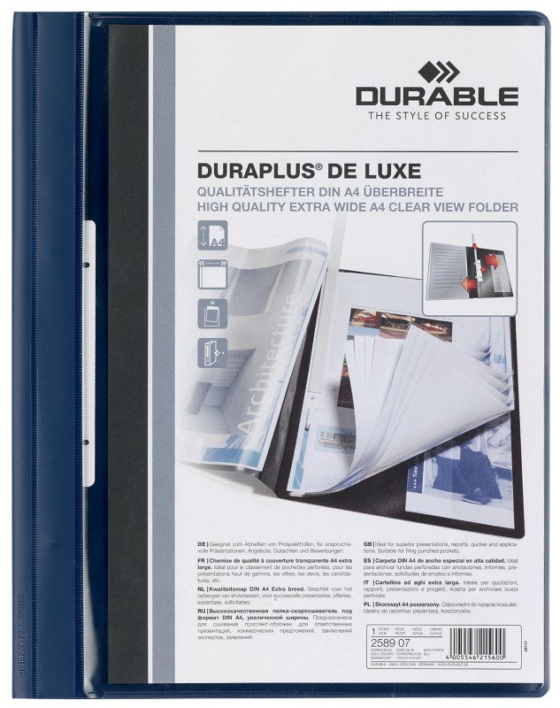 DURABLE Angebotshefter Duraplus de Luxe DIN A4 Dunkelblau