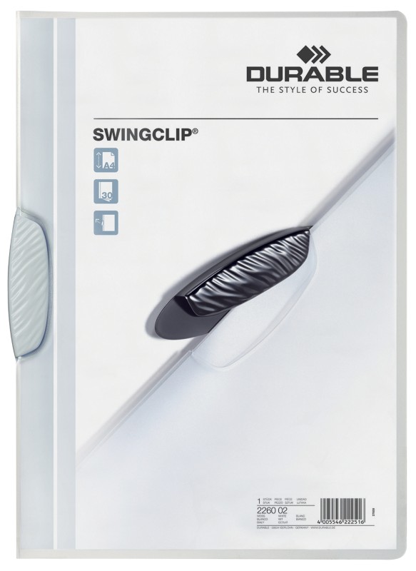 DURABLE Klemmmappe Swingclip DIN A4 Weiß