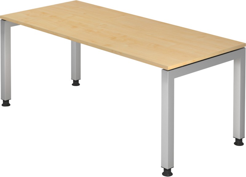 Thumbnail - Hammerbacher J Series VJS Höhenverstellbar Schreibtisch Rechteckig Ahorn 4 Metallfüße 1.800 (B) x 800 (T) x 760 (H) mm S...
