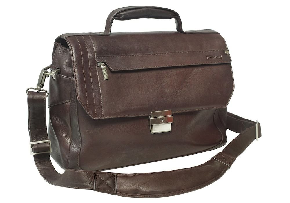 Pierre Laptoptasche 619003 16  Leder 400 x 150 x 280 mm Braun