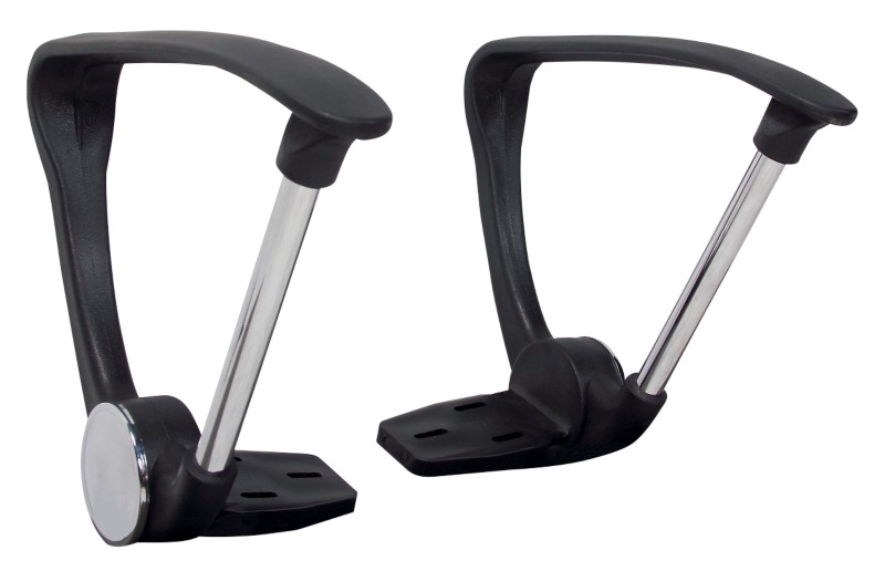 Realspace Armlehnen Bürostuhl Ness & Mosil Schwarz 150 x 350 x 280 mm 2 Stück