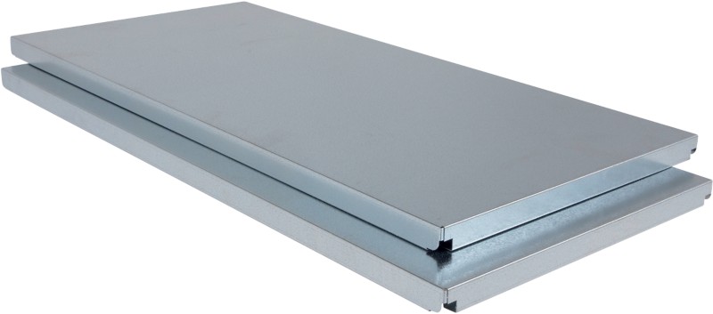 ARNO SPACE Epsilon Stahl Fachboden 1.000 x 600 x 32 mm Hellgrau 2 Stück