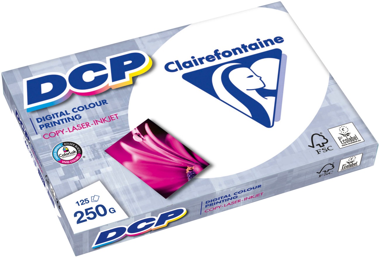 Thumbnail - Clairefontaine DCP DIN A4 Druckerpapier Weiß 170 CIE 250 g/m² Glatt 125 Blatt