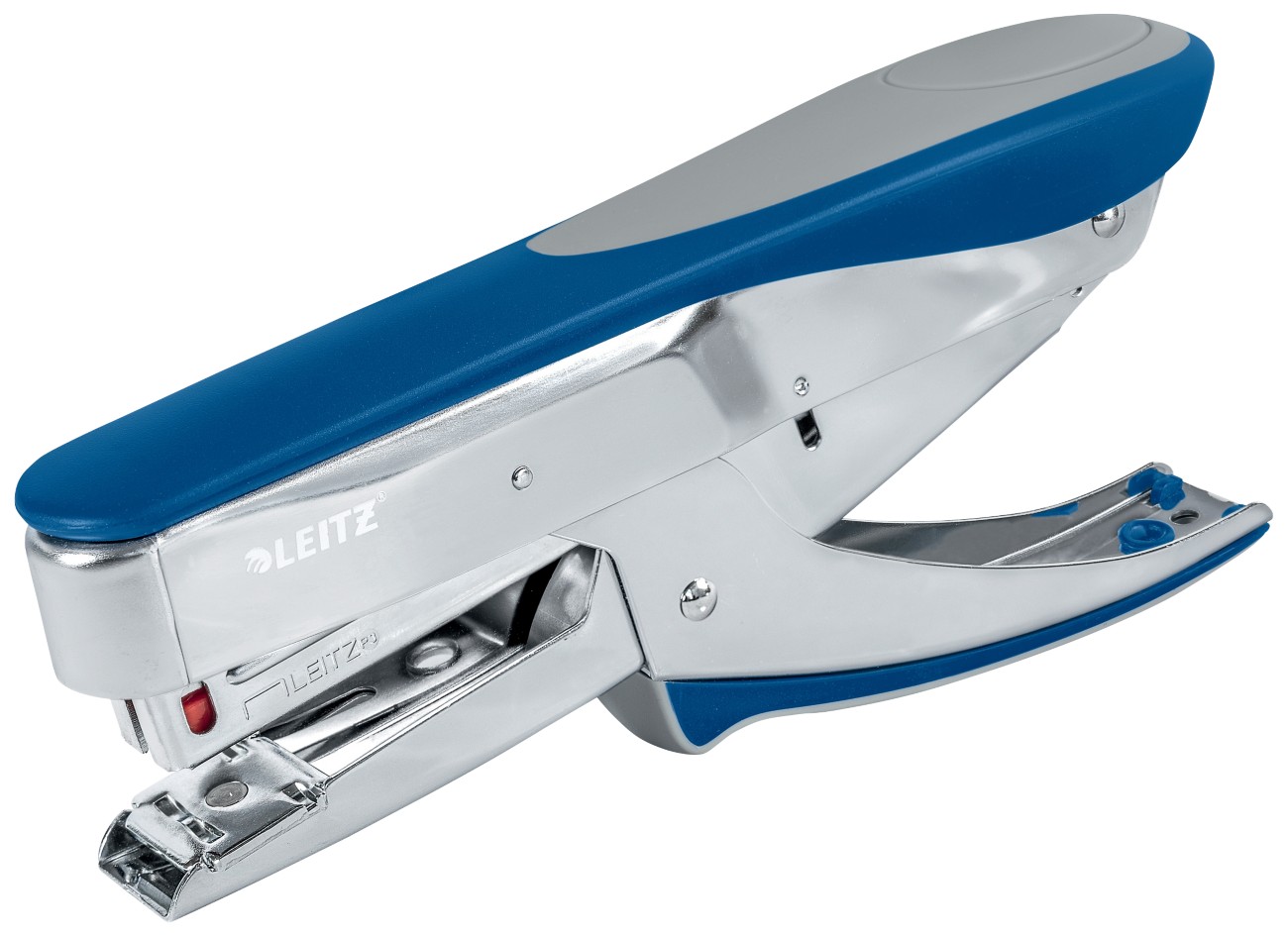 Leitz NeXXt Heftzange 5548 Vollstreifen 30 Blatt Blau, Silber 24/6, 26/6 Metall 5140728
