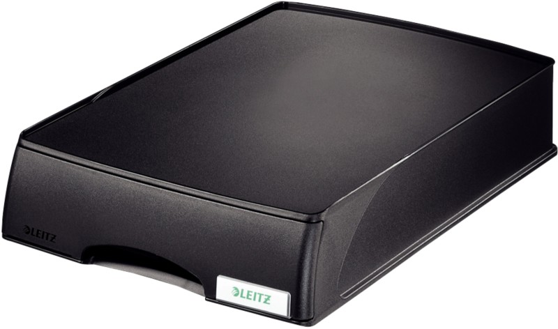Leitz Plus Briefablage-Schublade 5210 DIN A4 Schwarz 25,5 x 37,6 x 7 cm