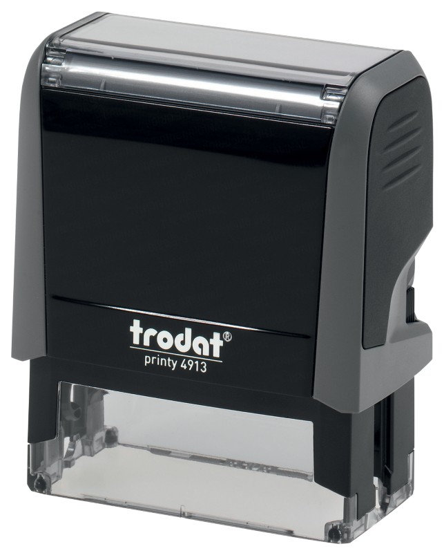 Trodat Personalisierter Adressstempel Printy 4913 Grau 2,2 x 5,8 cm