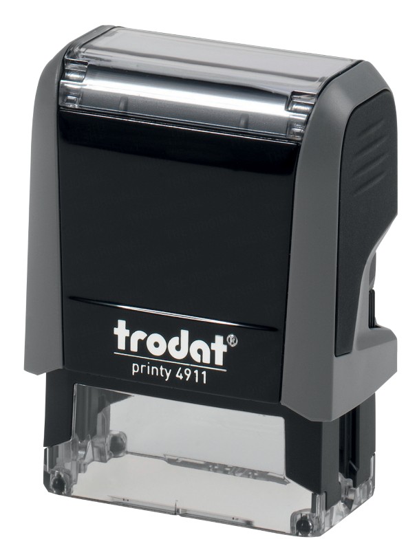 Trodat Personalisierter Adressstempel Printy 4911 Grau 1,4 x 3,8 cm