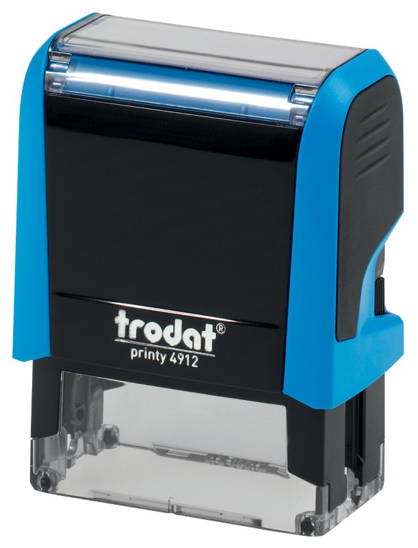 Trodat Personalisierter Adressstempel Printy 4912 Blau 1,8 x 4,8 cm