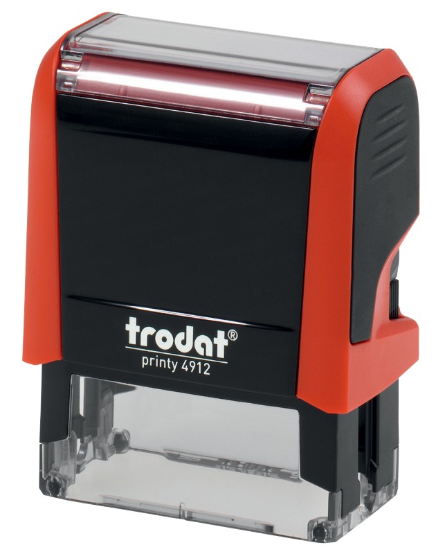 Trodat Personalisierter Adressstempel Printy 4912 Rot 1,8 x 4,8 cm