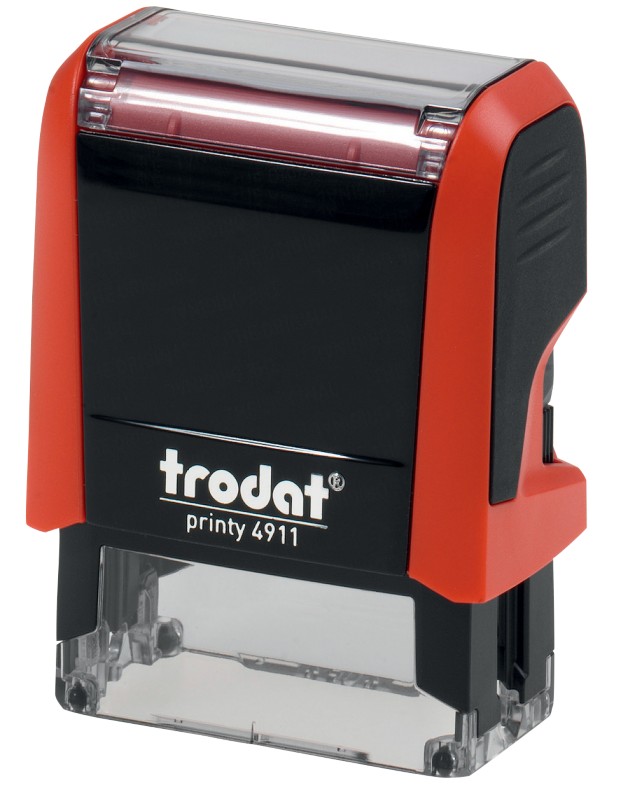 Trodat Personalisierter Adressstempel Printy 4911 Rot 1,4 x 3,8 cm