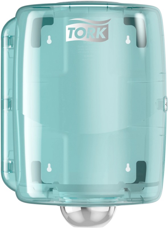 Thumbnail - Tork Maxi Innenabrollungsspender Weiß und Türkis W2, Robustes Design, Performance Linie, 44,7 cm × 32,8 cm × 30,2 cm, 65...