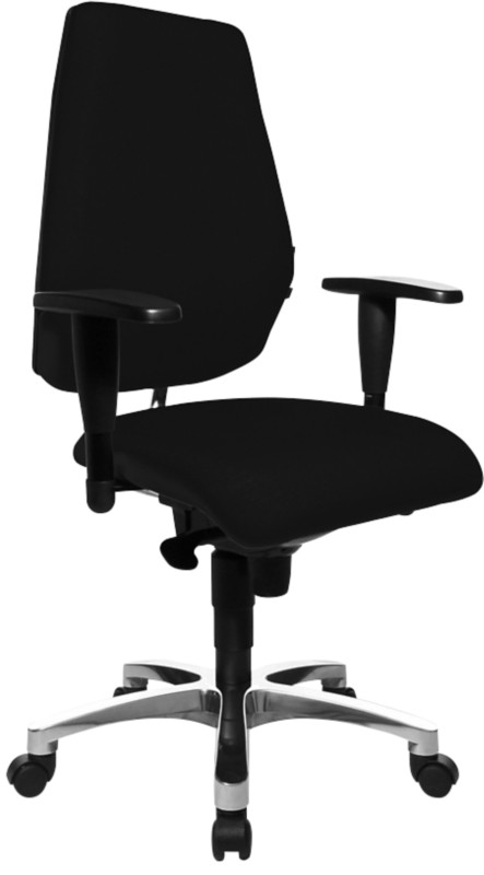 TOPSTAR Bürostuhl Synchronmechanismus Stoff Höhenverstellbare Armlehne Höhenverstellbarer Sitz Schwarz 110 kg Sitness 30