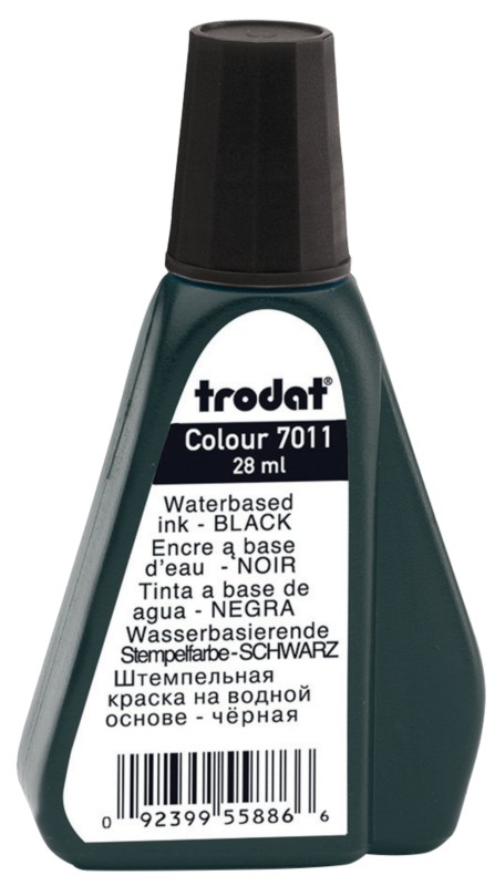 Trodat 7011 Stempelfarbe Schwarz, 28 ml