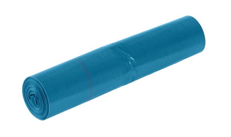 Viking Müllsäcke 180 L Zugband Blau LDPE (Polyethylen niedriger Dichte) 60 Mikron 5 Rollen à 10 Stück