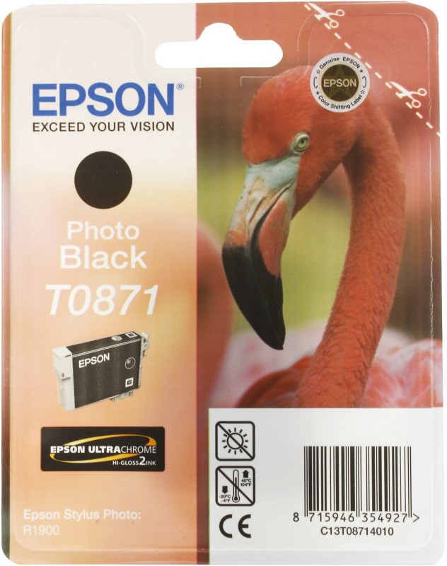 Epson T0871 Original Tintenpatrone C13T08714010 Schwarz