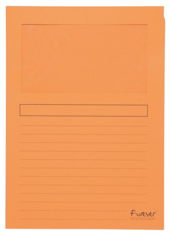 Exacompta Fenstermappe Forever DIN A4 Orange Karton 100 Stück