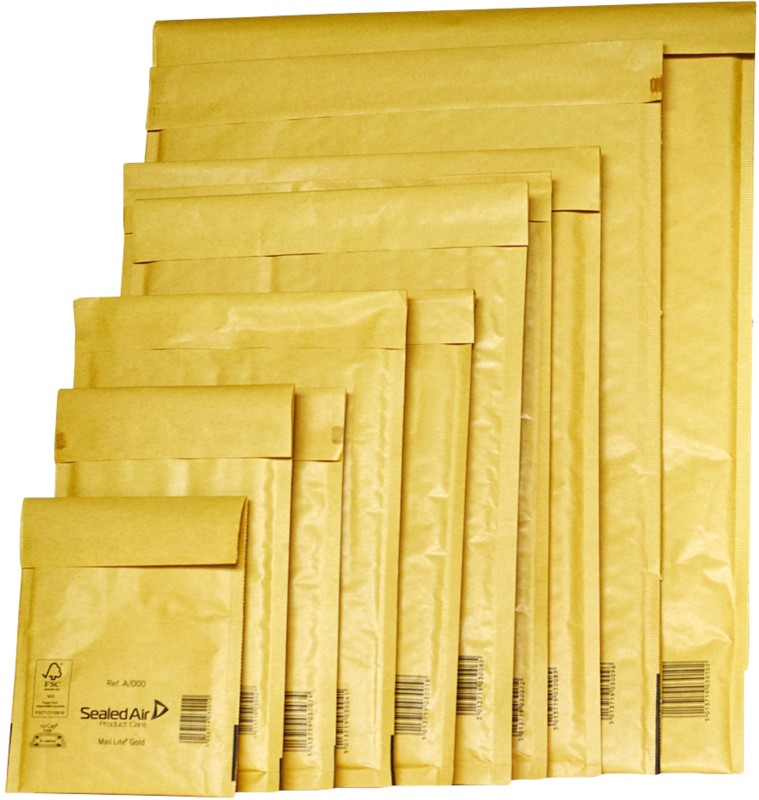 Sealed Air Luftpolster-Versandtaschen B/00 Gold 10 Stück