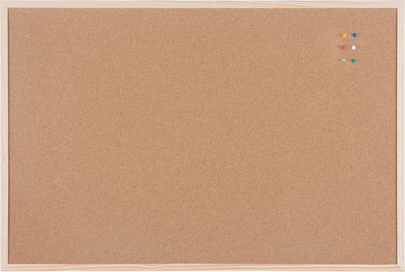 Viking Pinnwand Nicht magnetisch Wandmontage Kork 120 (B) x 1,4 (T) x 90 (H) cm Holz Braun