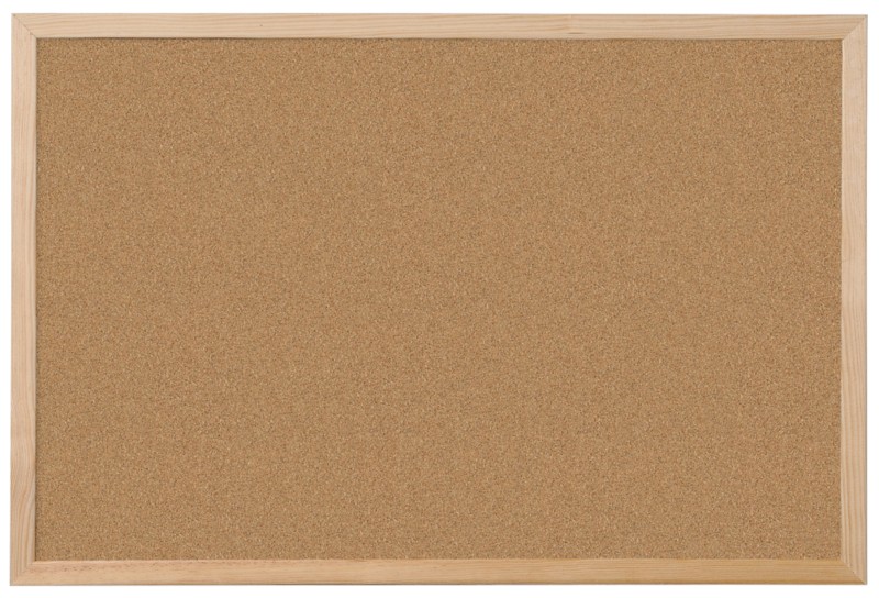 Thumbnail - Viking Pinnwand Nicht magnetisch Wandmontage Kork 60 (B) x 1,4 (T) x 45 (H) cm Holz Braun