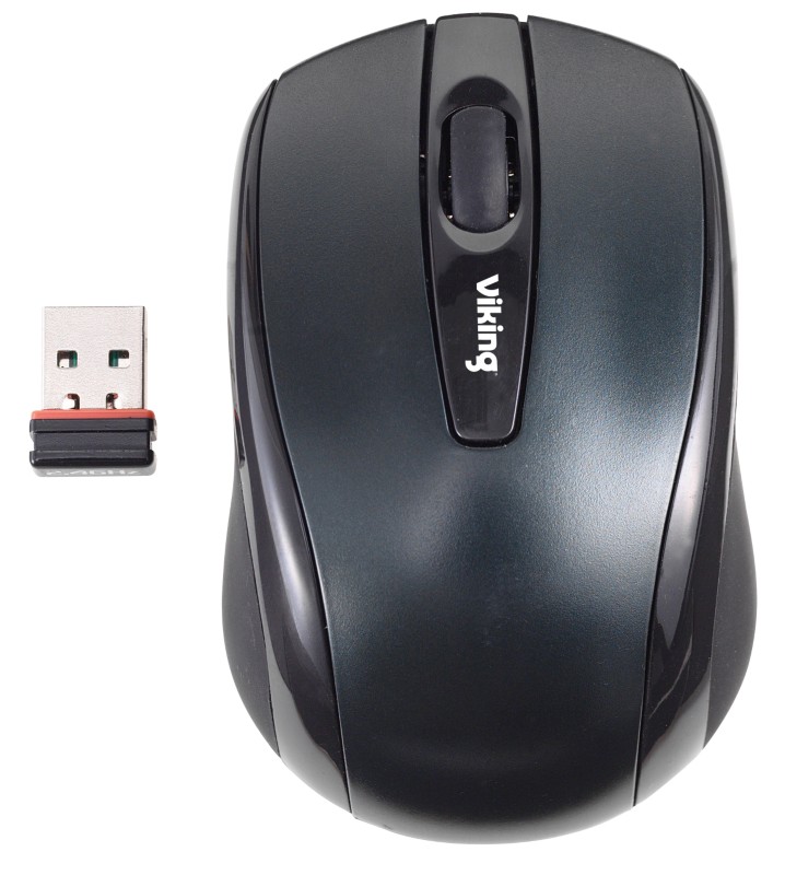 Image of Ativa Kabellose Ergonomische Optische Optische Maus AT-2306 USB-A Nano Receiver Schwarz