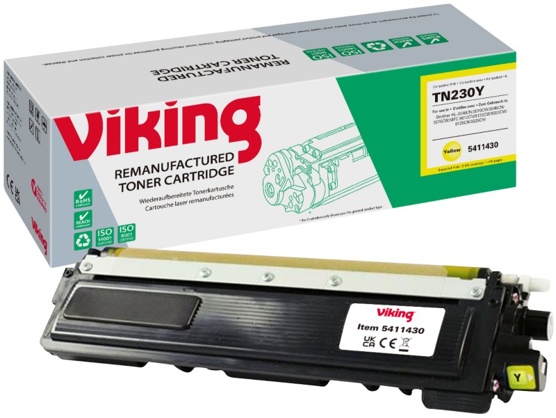 Viking TN-230Y Kompatibel Brother Tonerkartusche Gelb