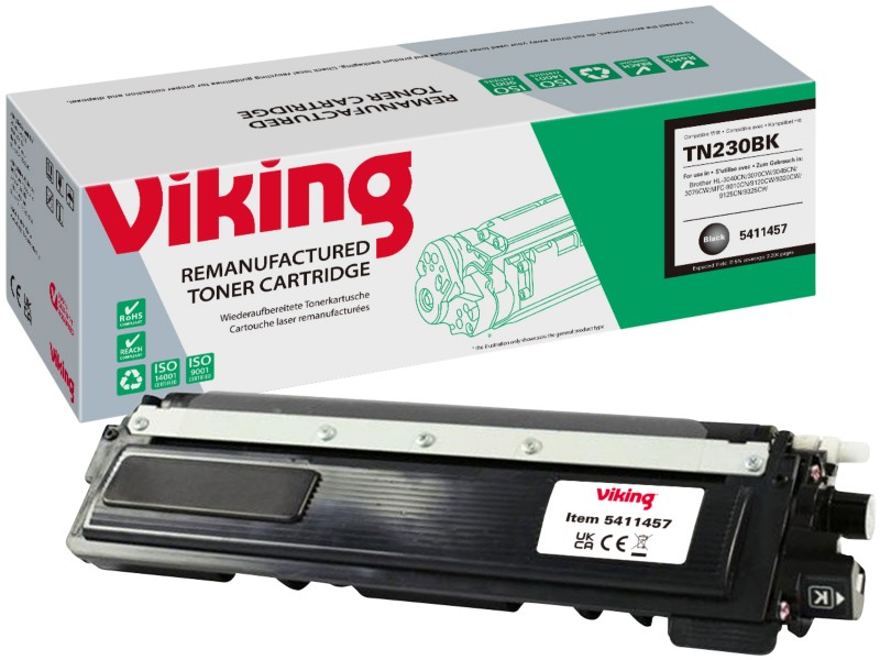 Thumbnail - Viking TN-230BK Kompatibel Brother Tonerkartusche Schwarz