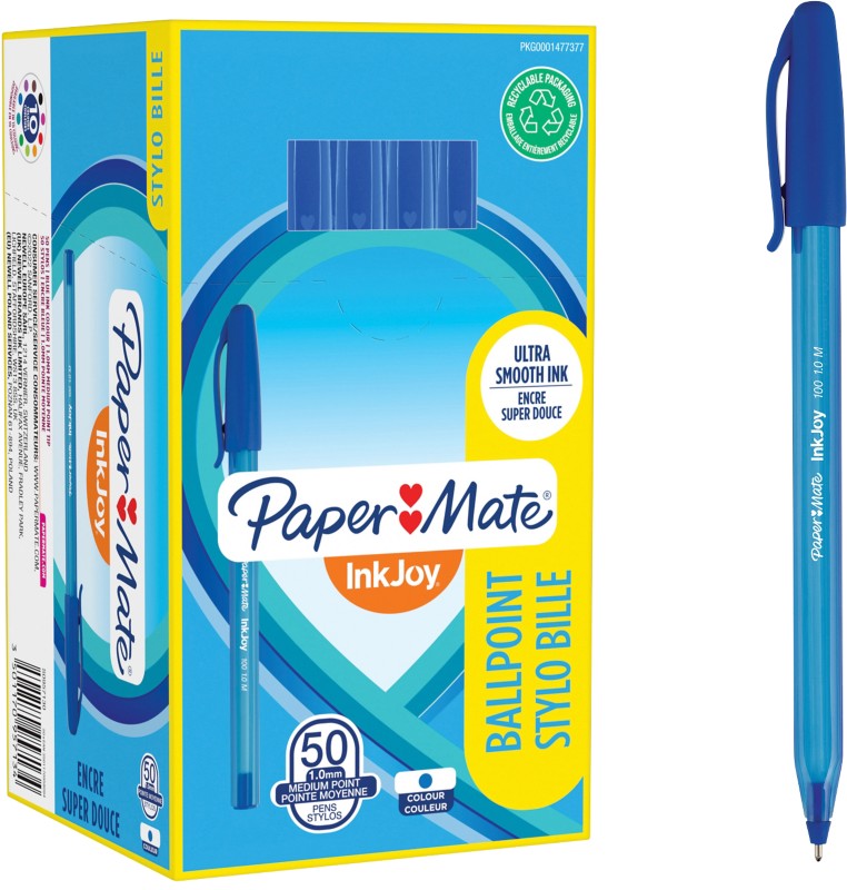 Papermate InkJoy 100 Kugelschreiber Blau Mittel 0.8 mm 50 Stück