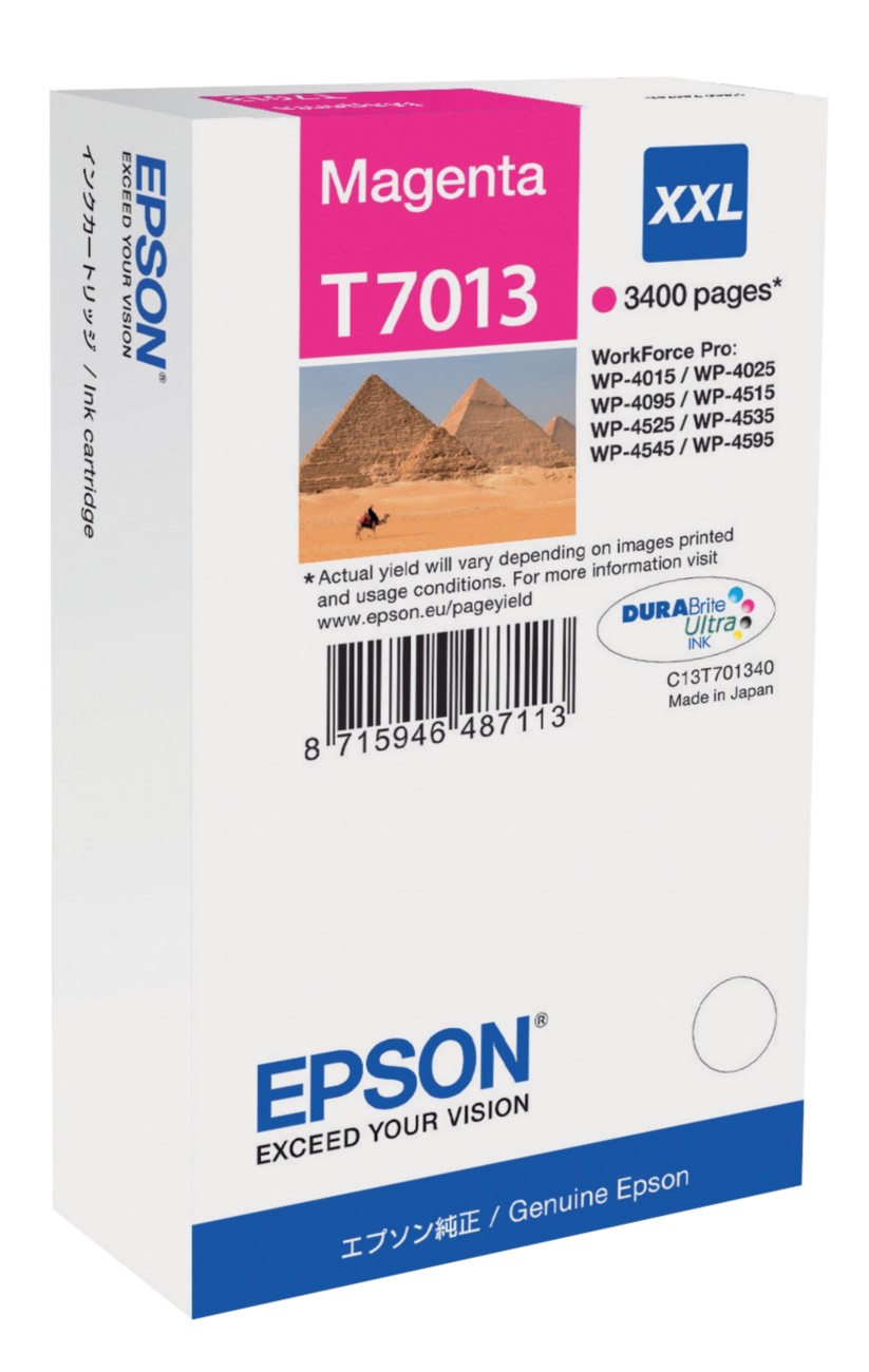 Epson T7013 Original Tintenpatrone C13T70134010 Magenta