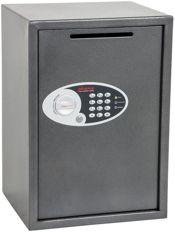 Phoenix Vela Home Einwurftresor Elektronisch 51 L SS0804ED Grau