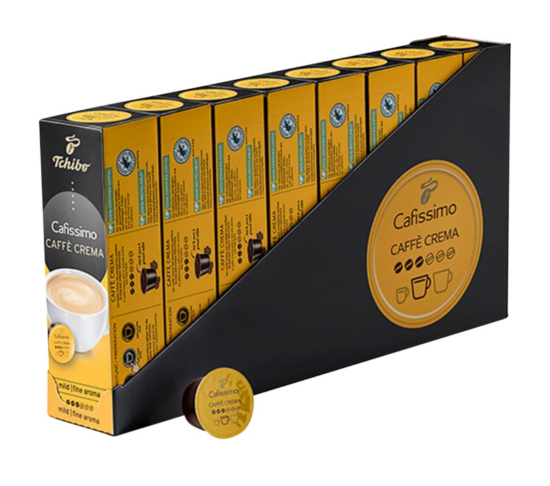 Tchibo Cafissimo Caffè Crema mild Kaffeekapseln 80 Stück à 7 g