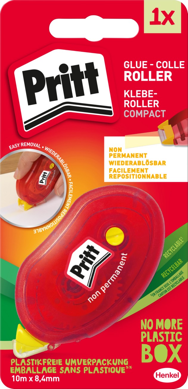 Pritt ZCGNB Glue Roller Non-Permanent 8.4mm x 10m Compact - Image 2