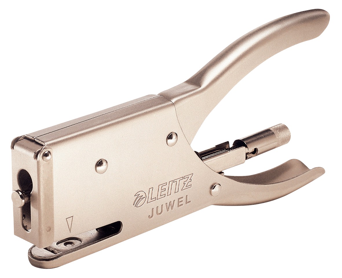 Leitz JUWEL Heftzange 5556 Metall 4mm 12 Blatt Nickel