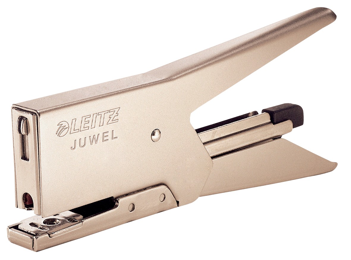 Leitz JUWEL 2000 Heftzange 5557 Metall 4mm 12 Blatt Nickel