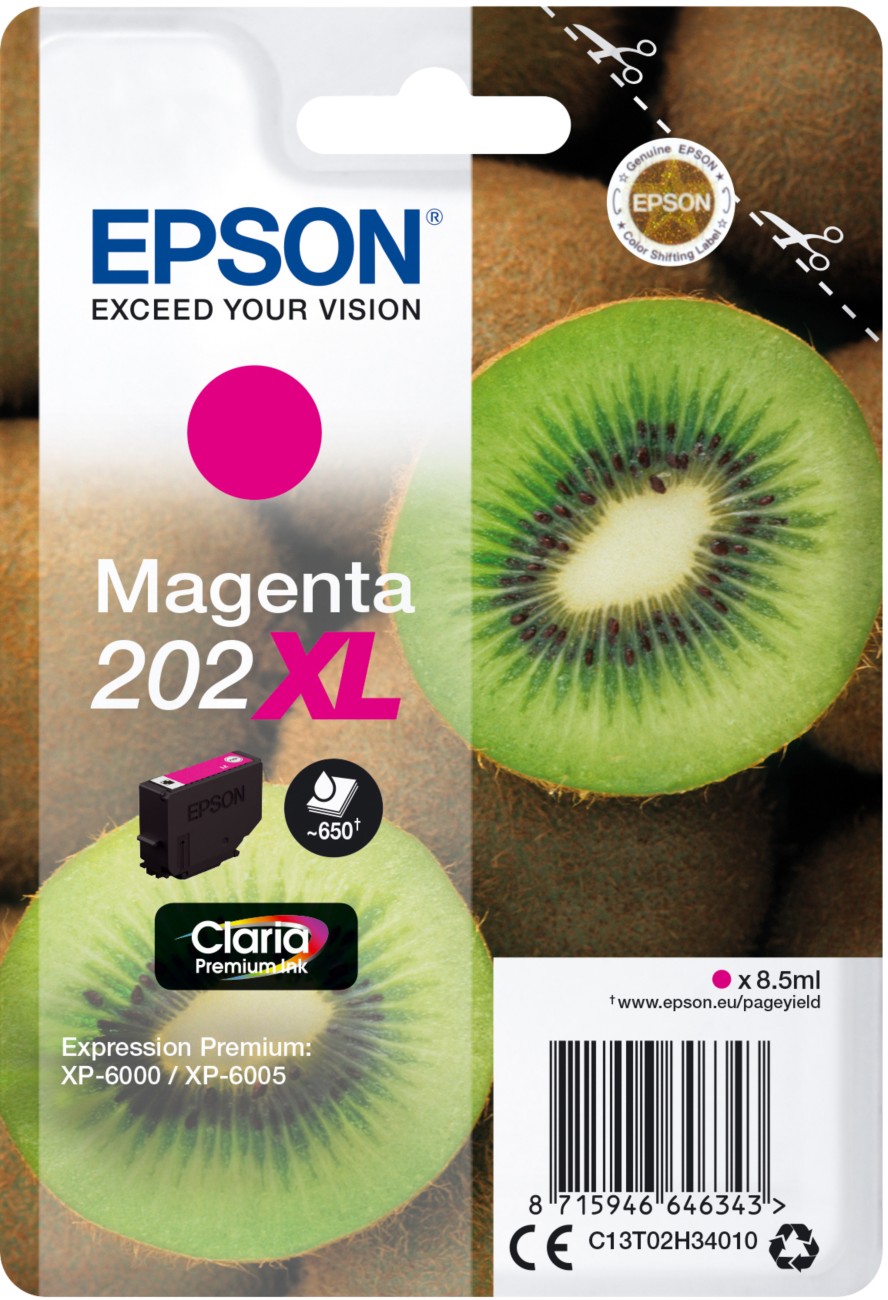 Epson 202XL Original Tintenpatrone C13T02H34010 Magenta