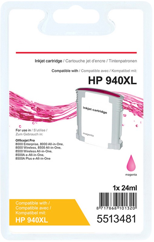 Viking 940XL Kompatibel HP Tintenpatrone C4908AE Magenta