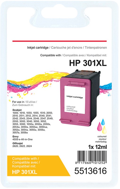 Viking 301XL Kompatibel HP Tintenpatrone CH564EE Cyan, Magenta, Gelb