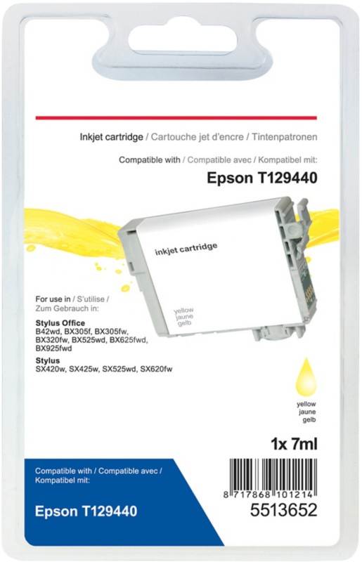 Viking T1294 Kompatibel Epson Tintenpatrone C13T12944012 Gelb