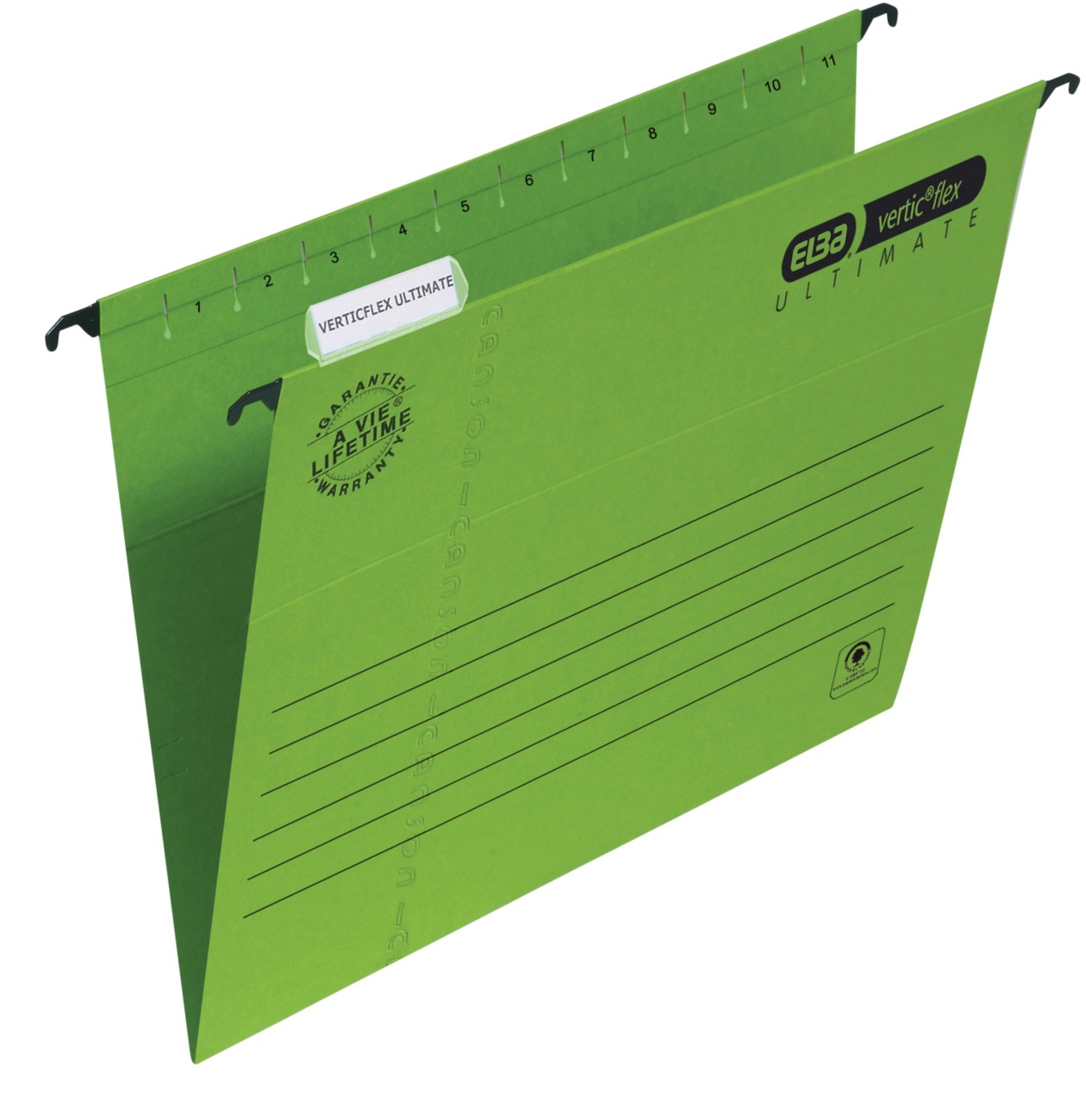Elba Vertical Flex Ultimate Suspension File A4 V-Base 240 Gsm Green Pack Of 25