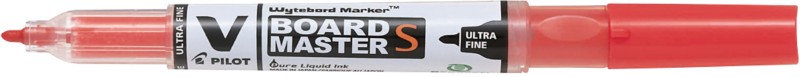 Pilot V-Board Master S Whiteboard-Marker Rot Extra Fein Rundspitze 0,8 mm 80% Recycelt