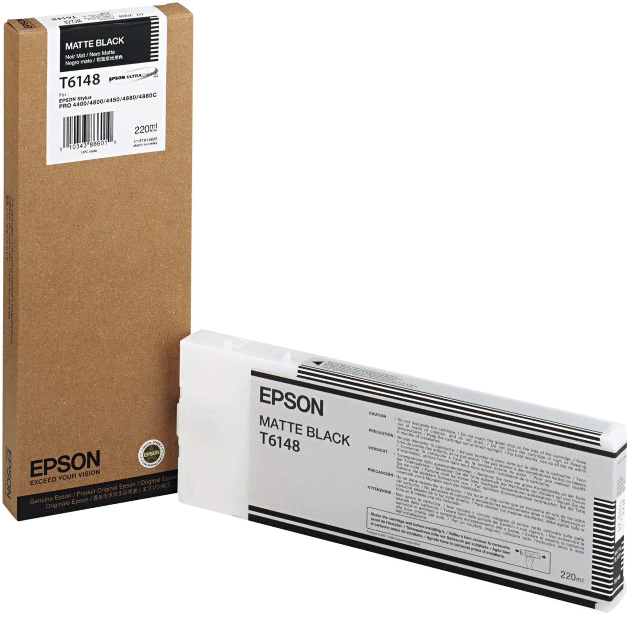 Epson T6148 Original Tintenpatrone C13T614800 Matt Schwarz