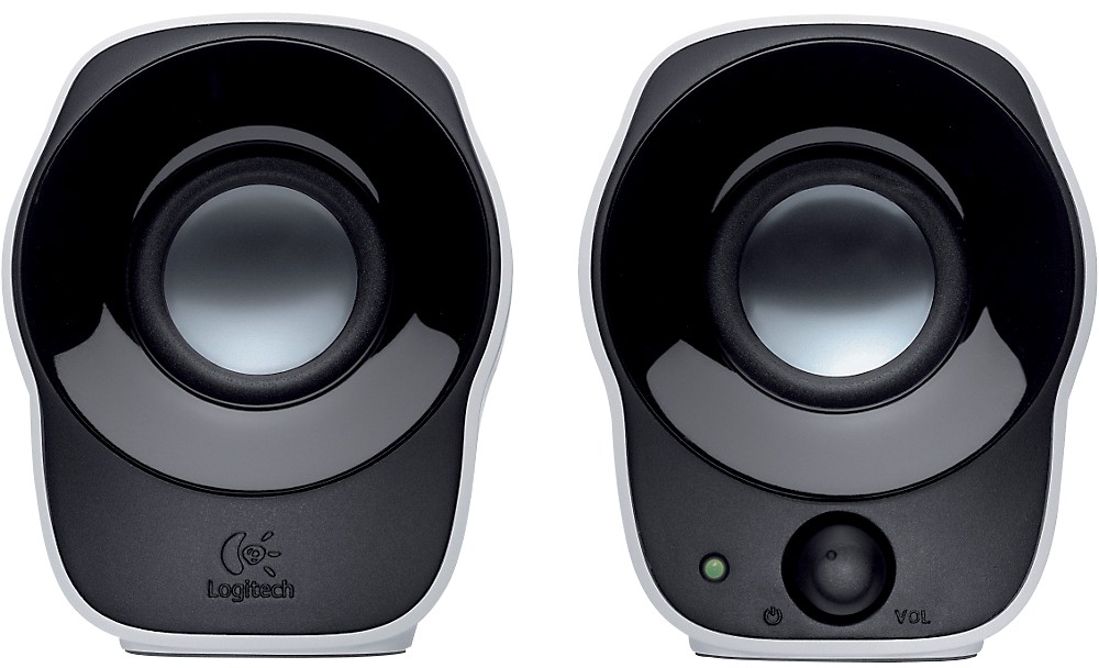 Logitech PC-Lautsprecher Z120 Schwarz, Weiß 2 Stück
