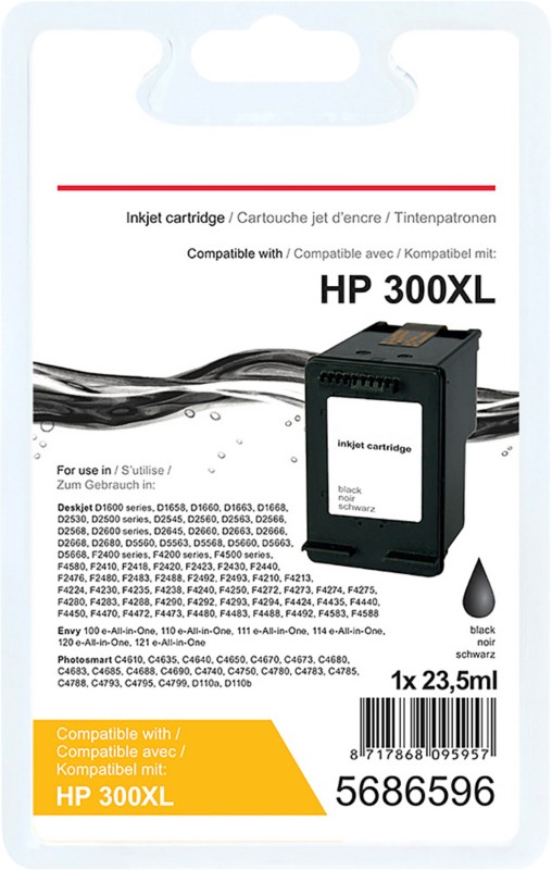 Viking 300XL Kompatibel HP Tintenpatrone CC641EE Schwarz