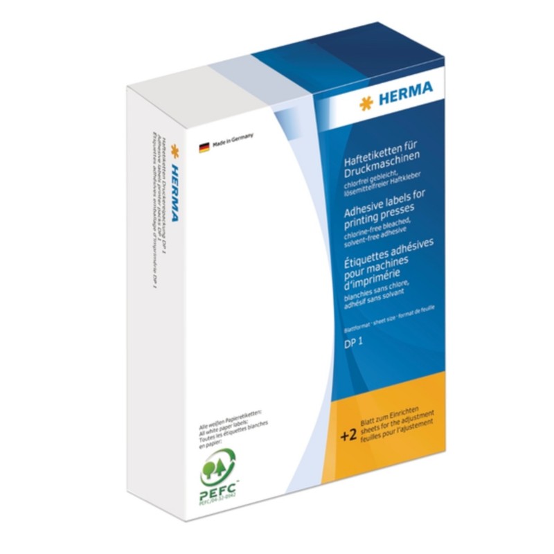 HERMA Klebeetiketten 2763 Blau Rund DP1 Ø13 mm 335 Blatt à 15 Etiketten 5717160