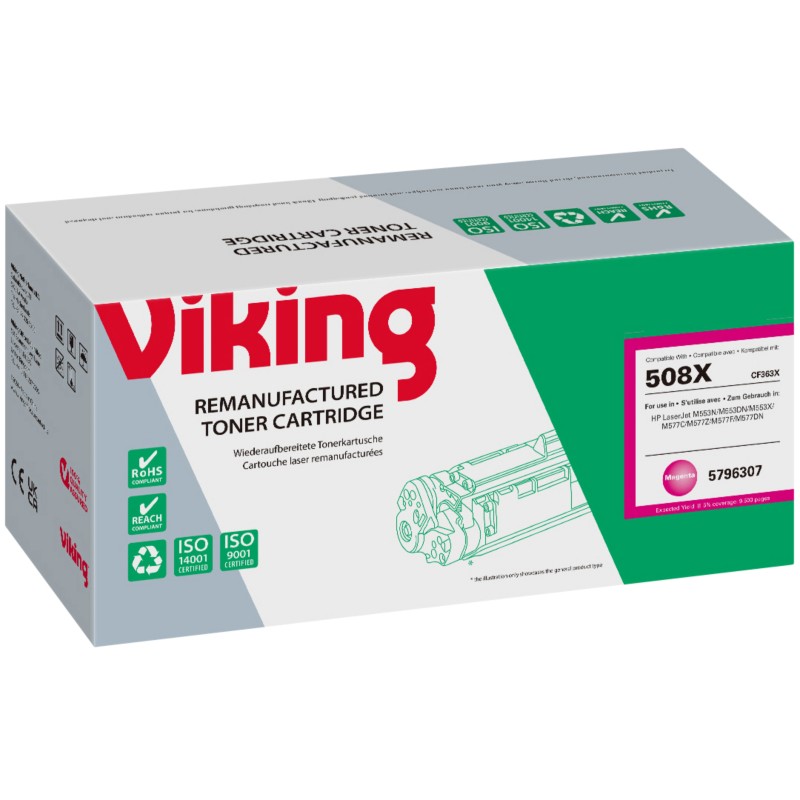 Viking 508X Kompatibel HP Tonerkartusche CF363X Magenta