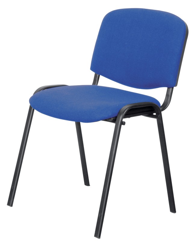 Niceday Stapelbare stoel met optionele armleuning 5815494 Blauw 4 stuks