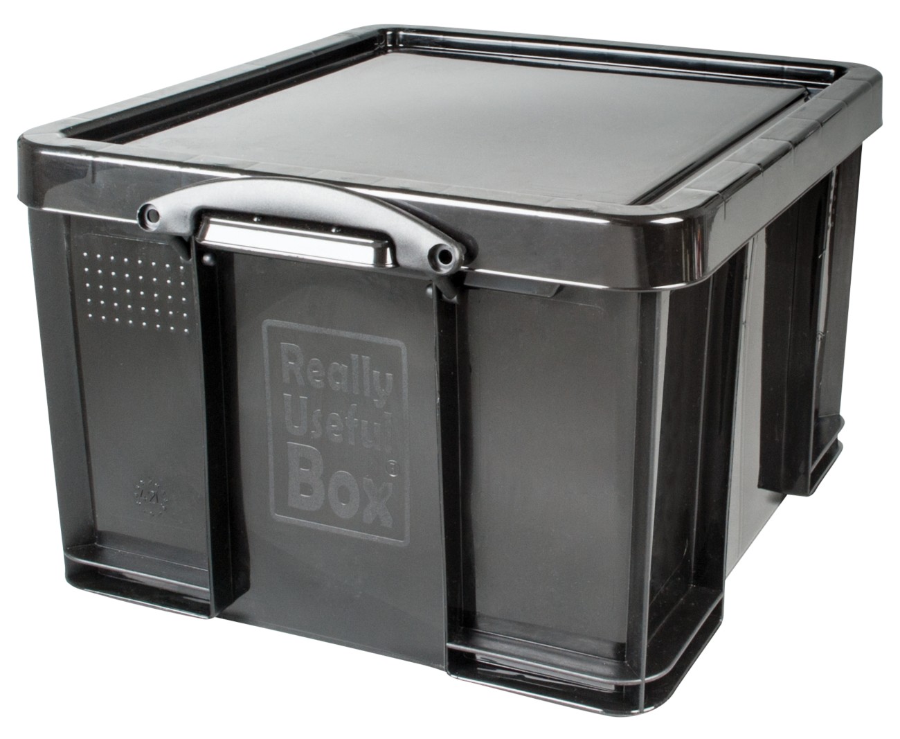 Really Useful Box Plastic Storage Box 42 L Black 44 X 52 X 31 Cm